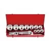 1″ 14delig Ratel Doppen Set (SAE) -Werkplaatsgereedschap 8141 2