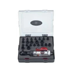 23pc 1/4″ 6pt. Luchtratel Doppen Set (S&M)