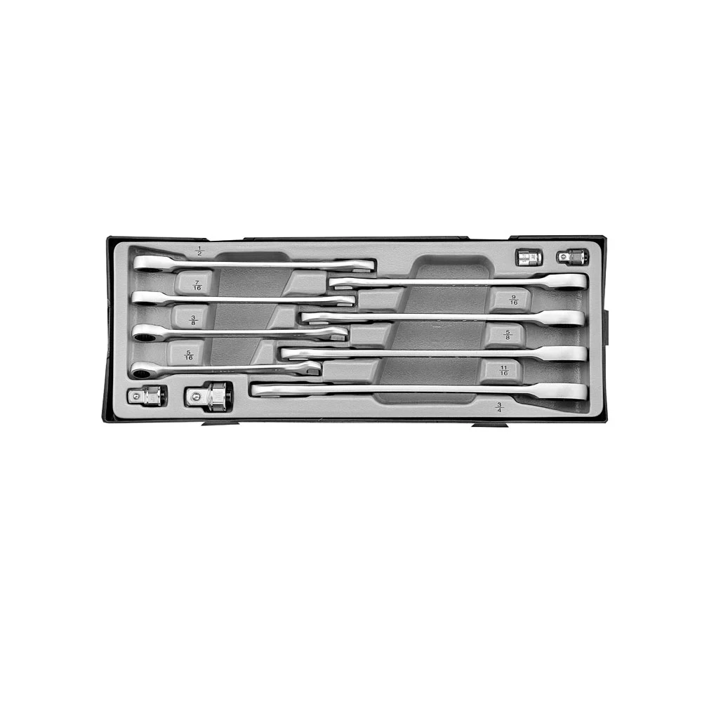 12pc Steek-Ringratel Sleutel Set Inch 3 12pc Steek-Ringratel Sleutel Set Inch