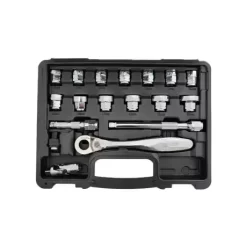 3/8” Doppenset 18-delig -Werkplaatsgereedschap wt 8351 n2