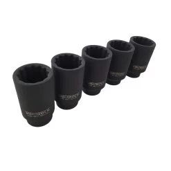 1/2” Krachtdoppen Set Lang 12-kant / 5-delig 10 1/2” Krachtdoppen Set Lang 12-kant / 5-delig -Werkplaatsgereedschap wt 8682 3