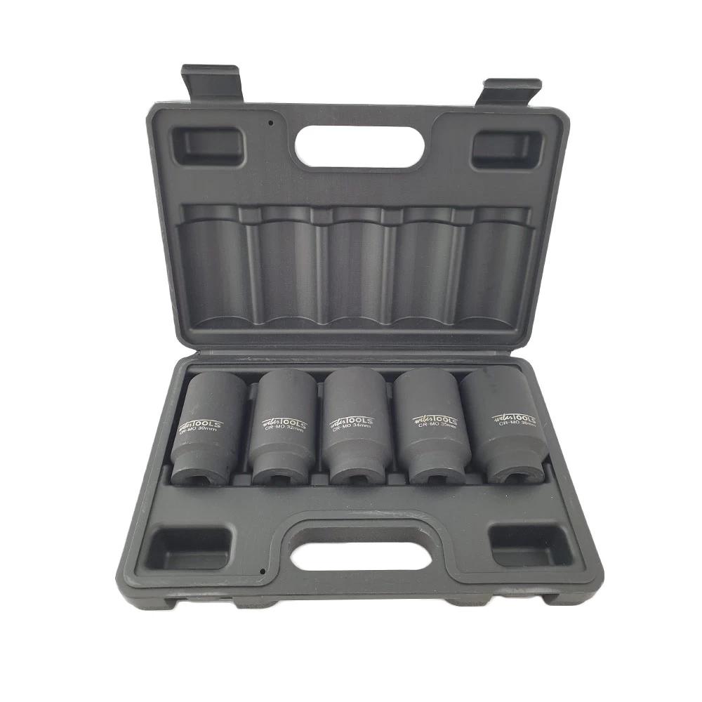 1/2” Krachtdoppen Set Lang 12-kant / 5-delig 3 1/2” Krachtdoppen Set Lang 12-kant / 5-delig