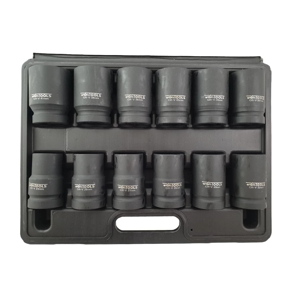 1″ Krachtdoppen Set 6-kant 12-delig 5 1″ Krachtdoppen Set 6-kant 12-delig - Afbeelding 3